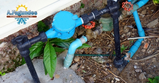 Outdoor water fixtures.